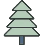 Tree Evergreen SVG Icon